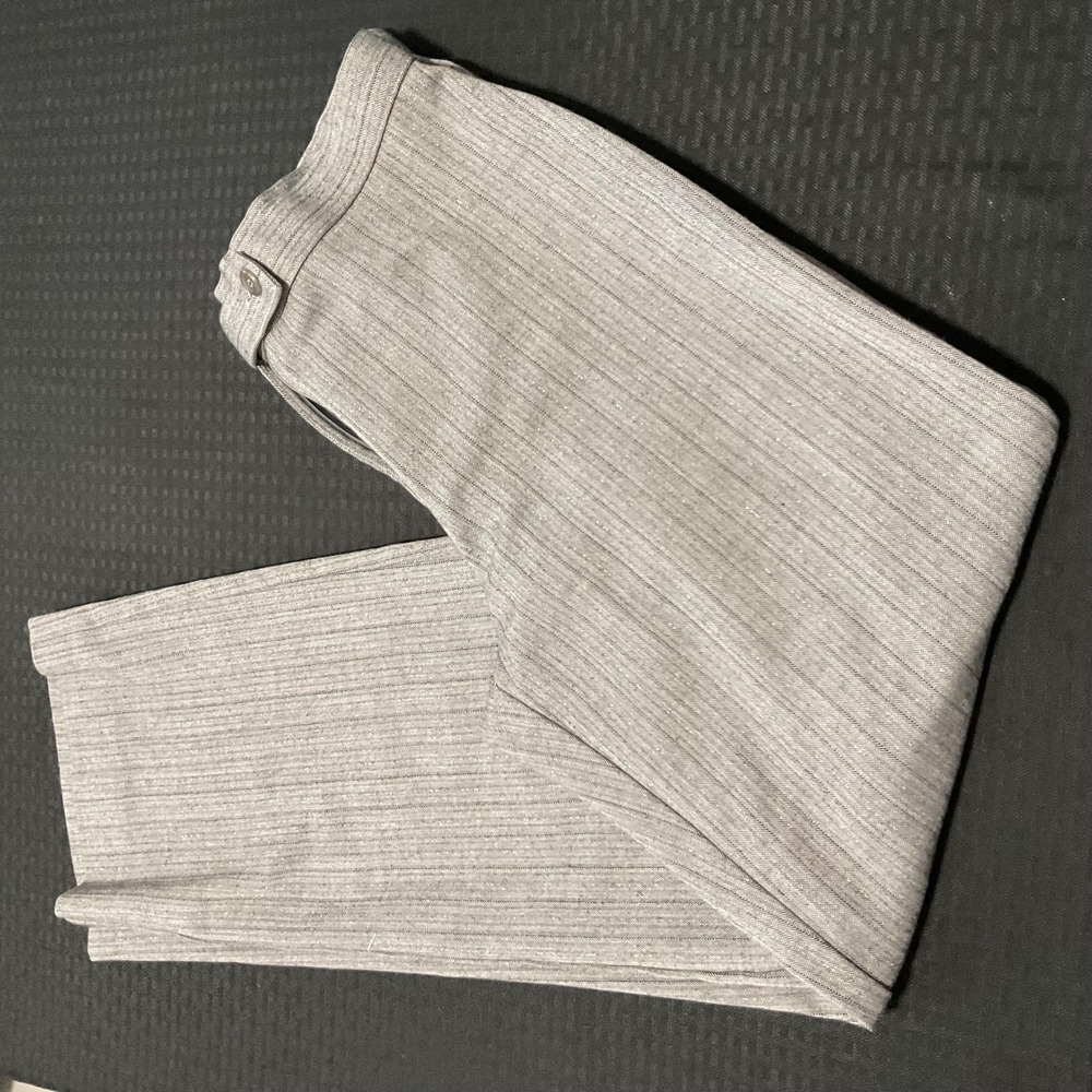 Briggs‎ New York Dress Pants Womens 10 Gray Herringbone Twill Stretch Workwear